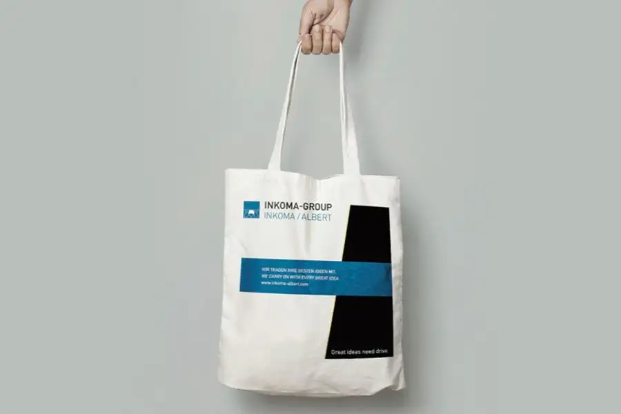 Stofftasche mit Inkoma-Group-Branding