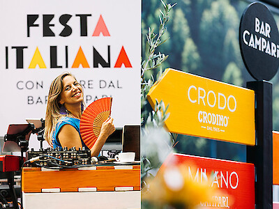 Festa Italiana: Event für Campari Österreich im Goldenen Quartier Wien - von FUCHSUNDFREUDE, Eventagentur